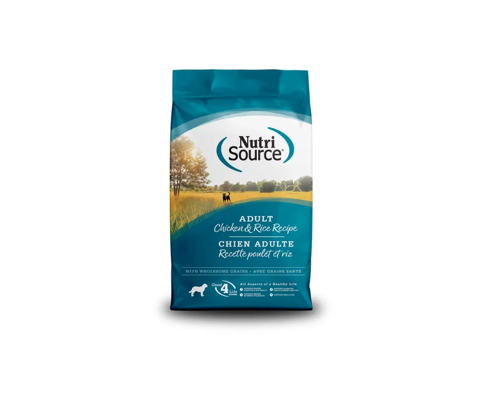 [NUTRI SOURCE] ADULT CHICKEN & RICE 12 LB
