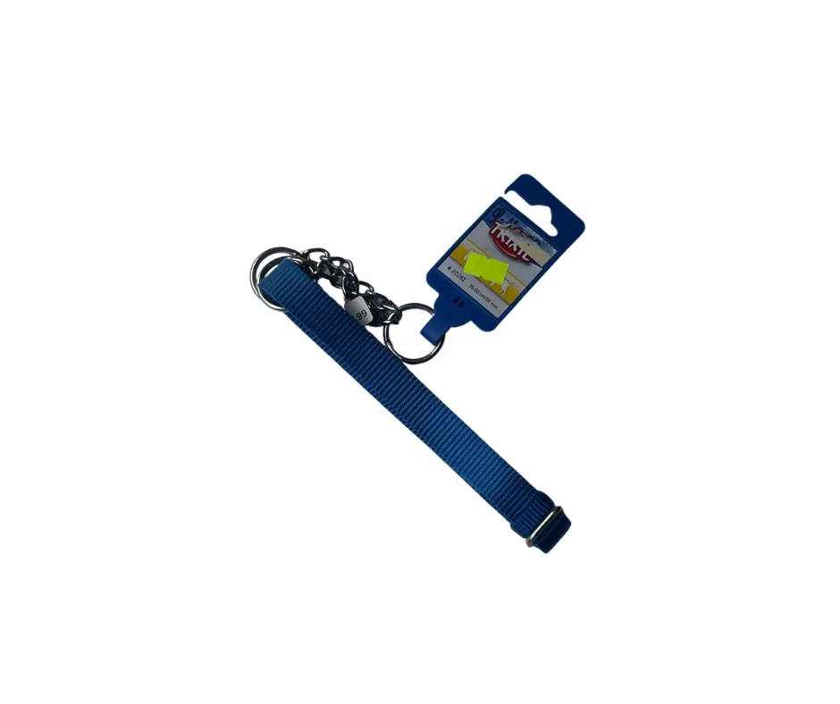 [CORREA AZUL] CADENA Y TIRAPERRO AZUL BONGO 1.5X120